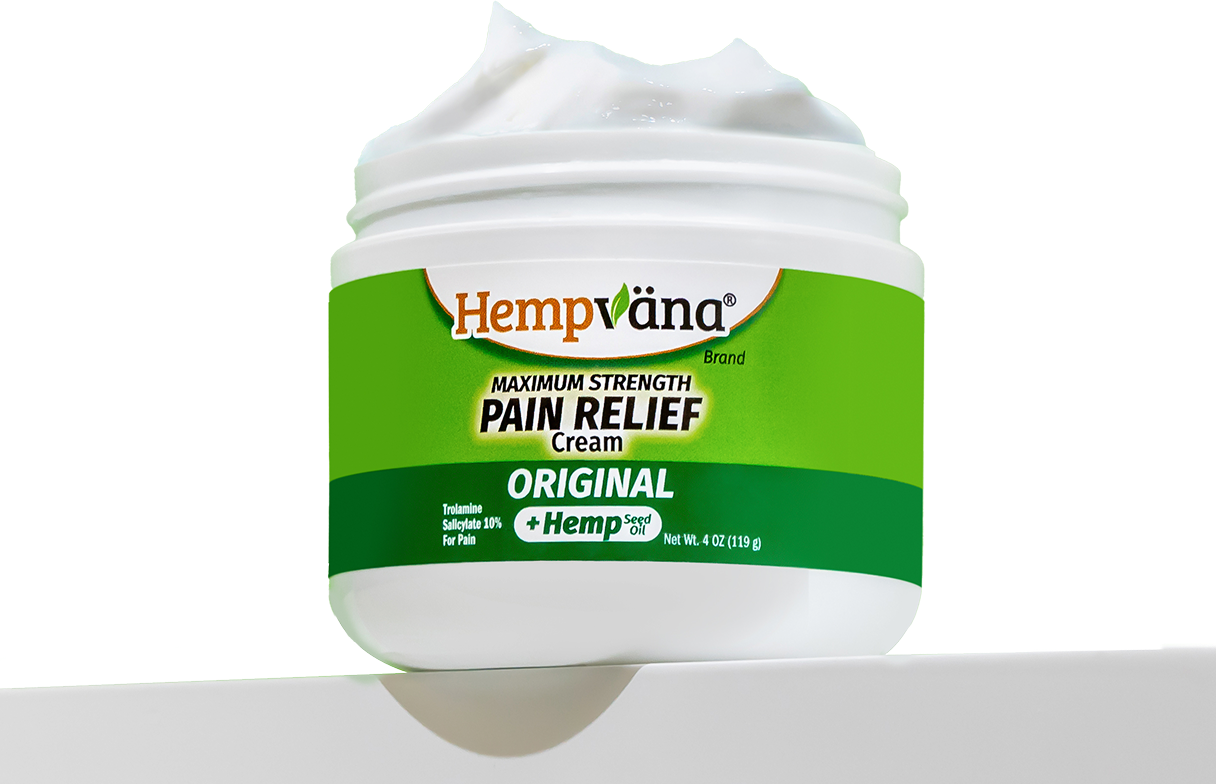 Hempvana Original Pain Relief Cream jar